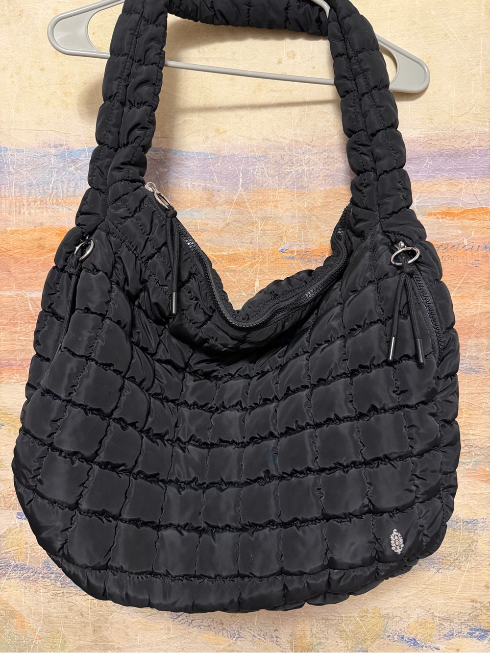 FP Movement by Free People Black Quilted Carryall Bag